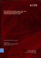 Cost-effective model-based test case generation and prioritization for software product line
